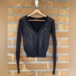 Alessandro dell 'acqua mohair sweater cardigan 42/2